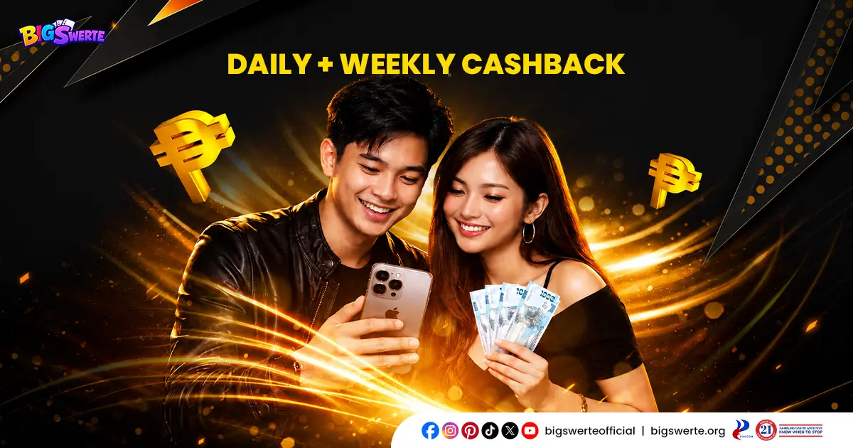 Big Swerte Cashback Bonus Pays Out Daily and Weekly