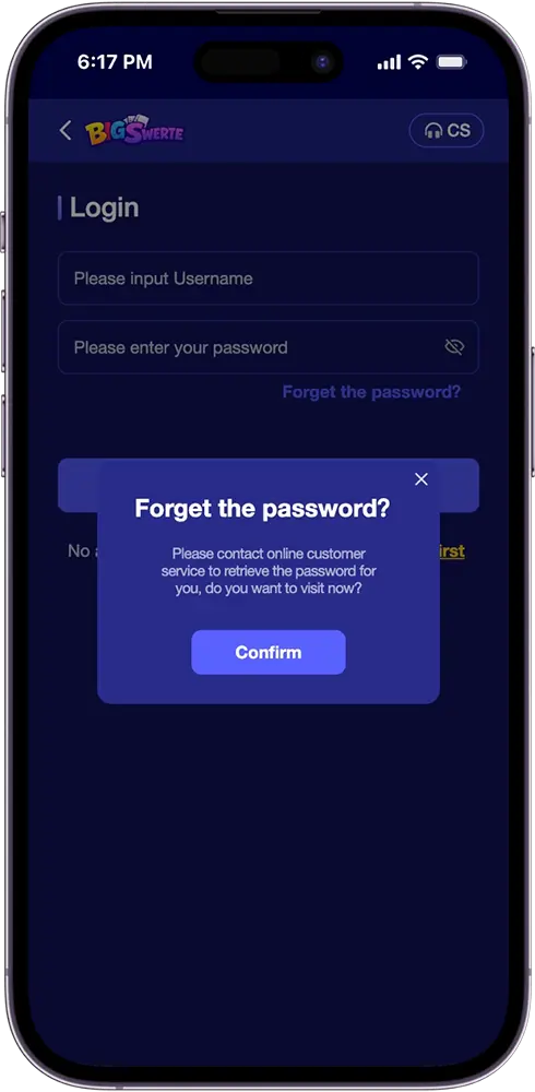 Big Swerte Customer Service Options For Password Recovery Support